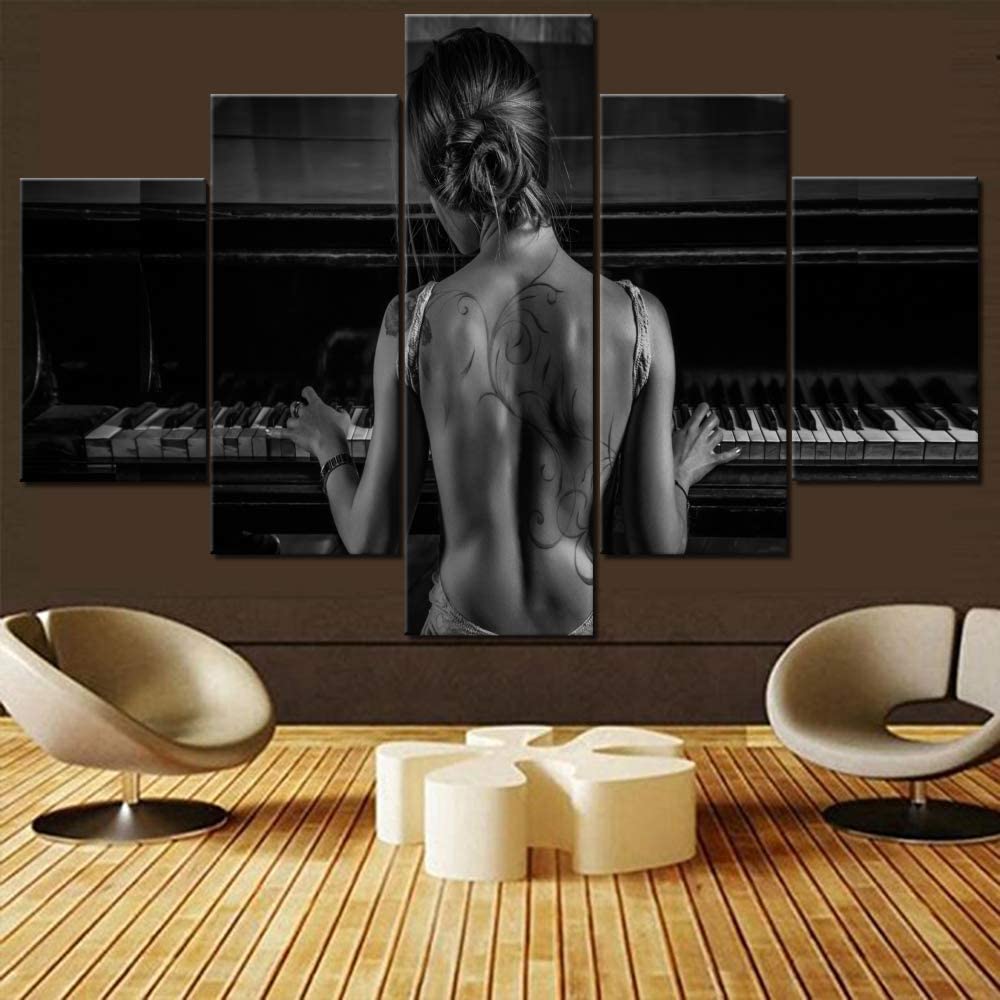 Picture Of Musical Instrument - Instrumen Musik tanpa bingkai 5 buah,