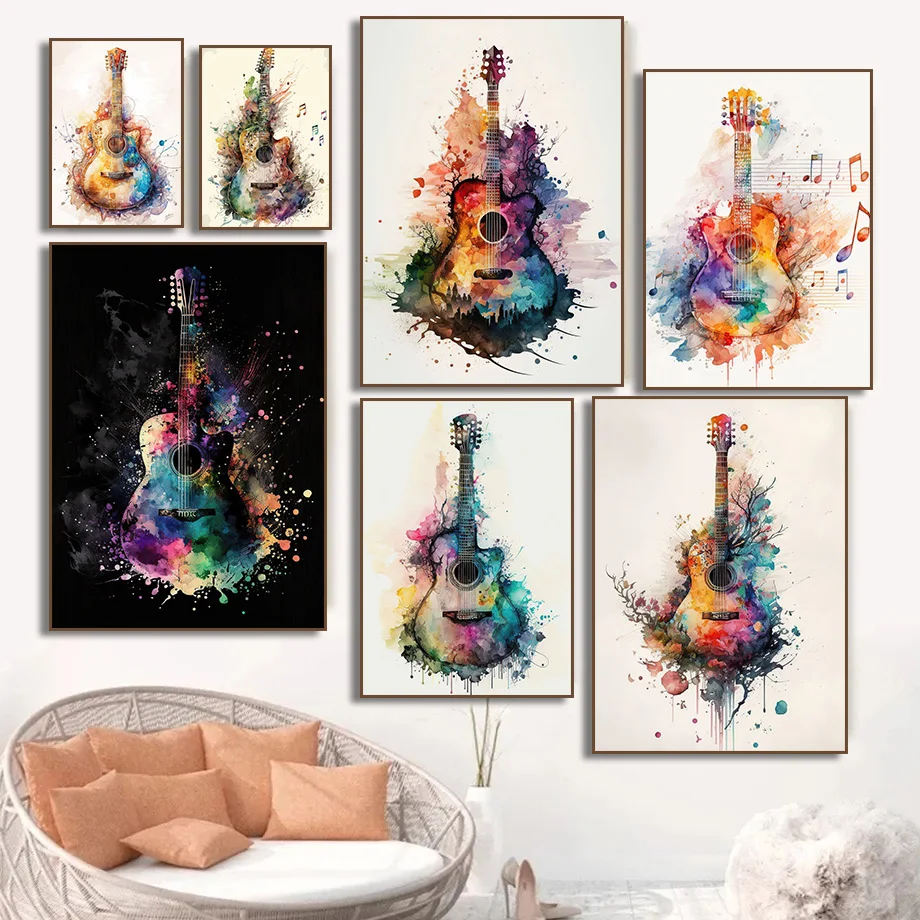(Tanpa Bingkai) Poster Seni Lu - Picture Of Musical Instrument ulasan dan harga