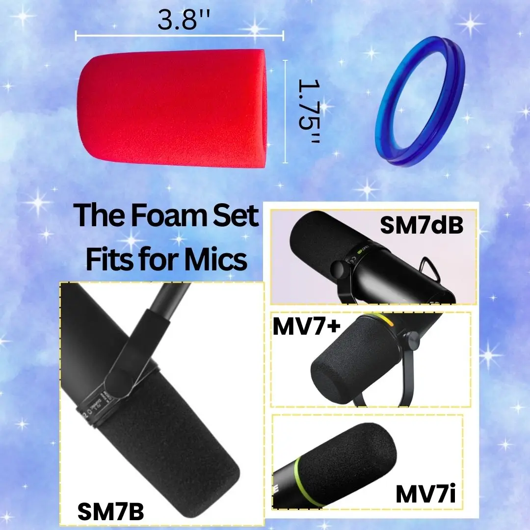 Penutup Mikrofon Busa Kedap Su - Shure Mic Mv7 ulasan dan harga