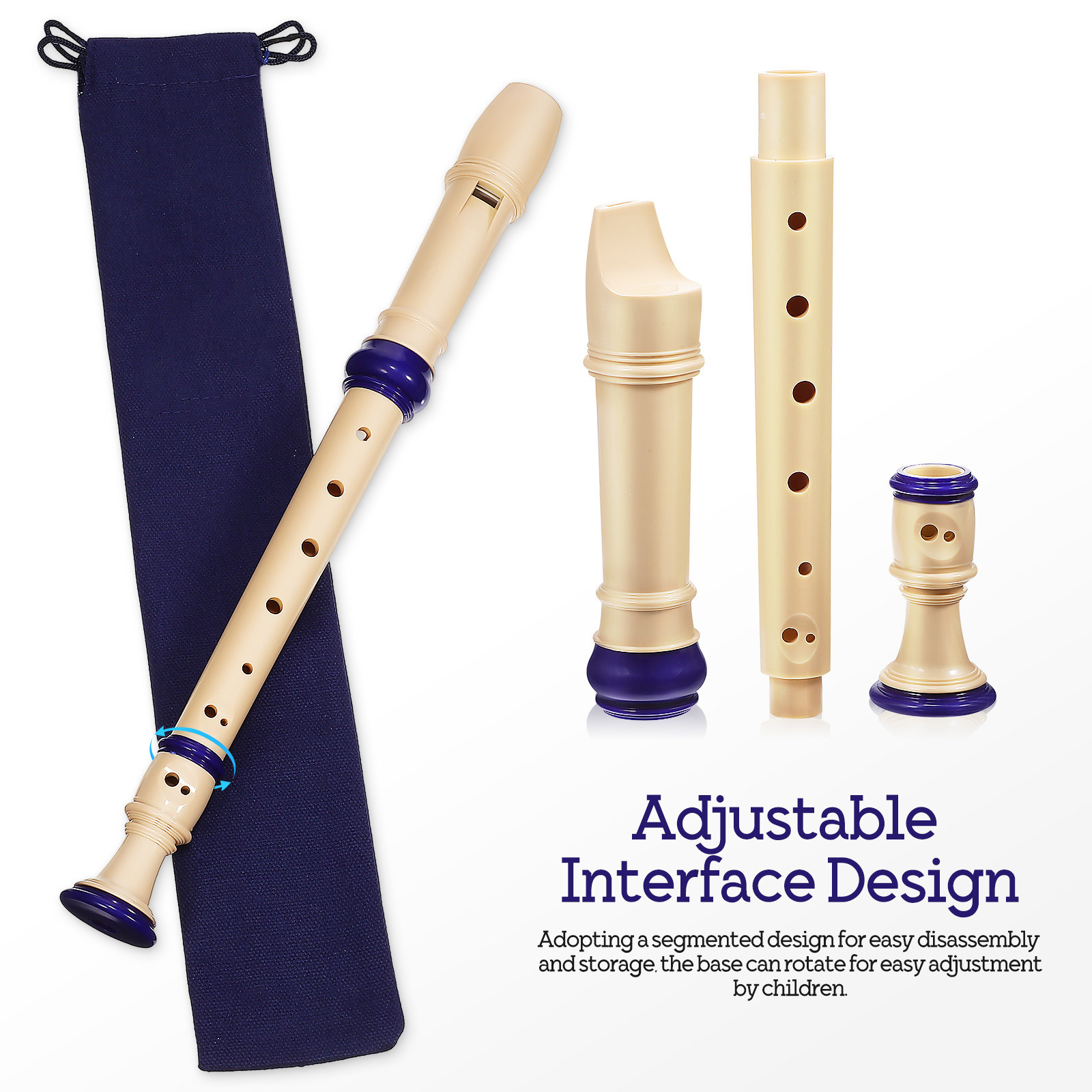 2 Buah Rekorder Soprano 8 Luba - Soprano Recorder Plastic ulasan dan harga