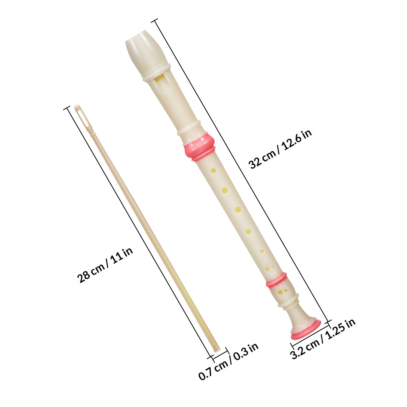 2 Buah Rekorder Soprano 8 Luba - Soprano Recorder Plastic ulasan dan harga