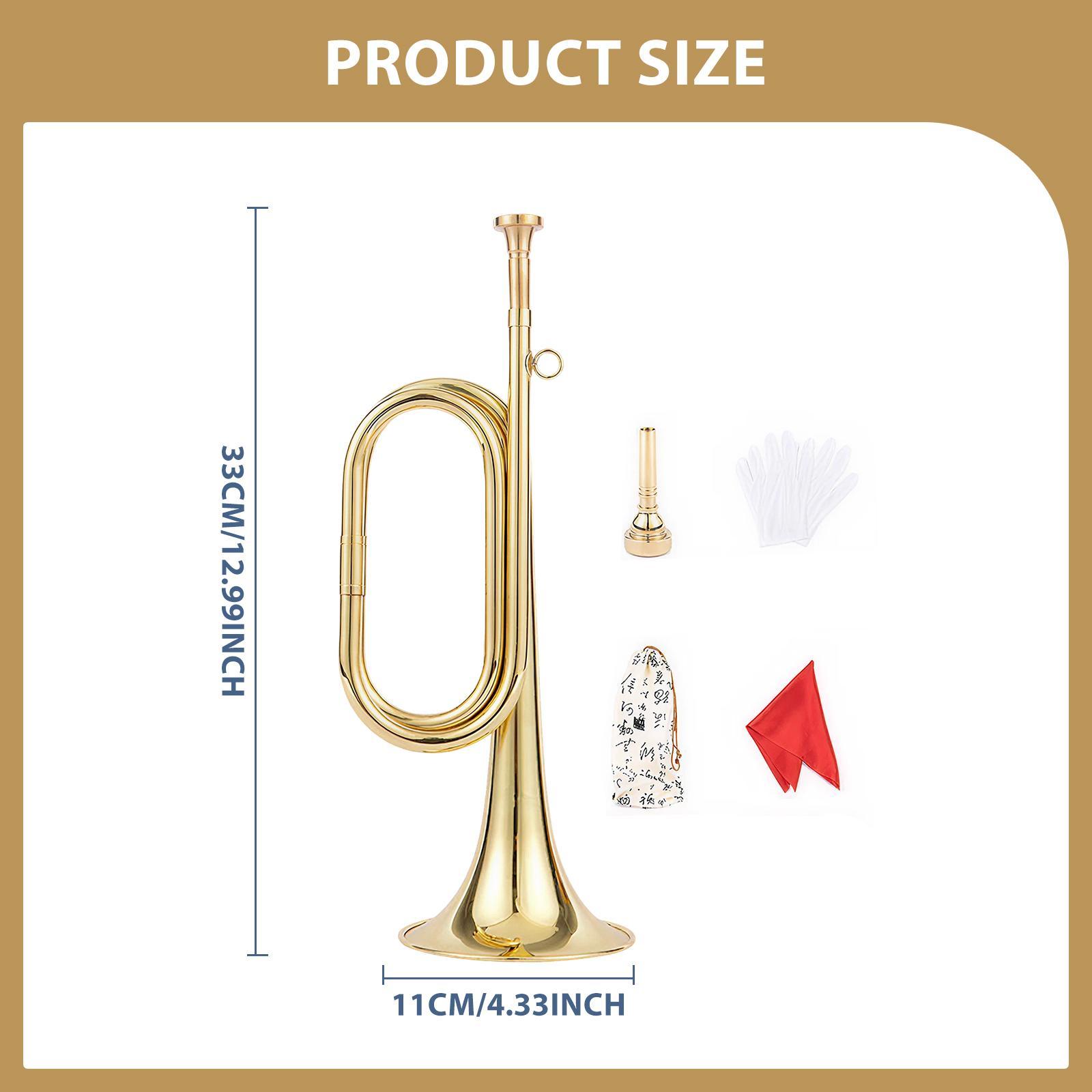 Terompet dengan Sarung Tangan, - Musical Instrument Bugle ulasan dan harga