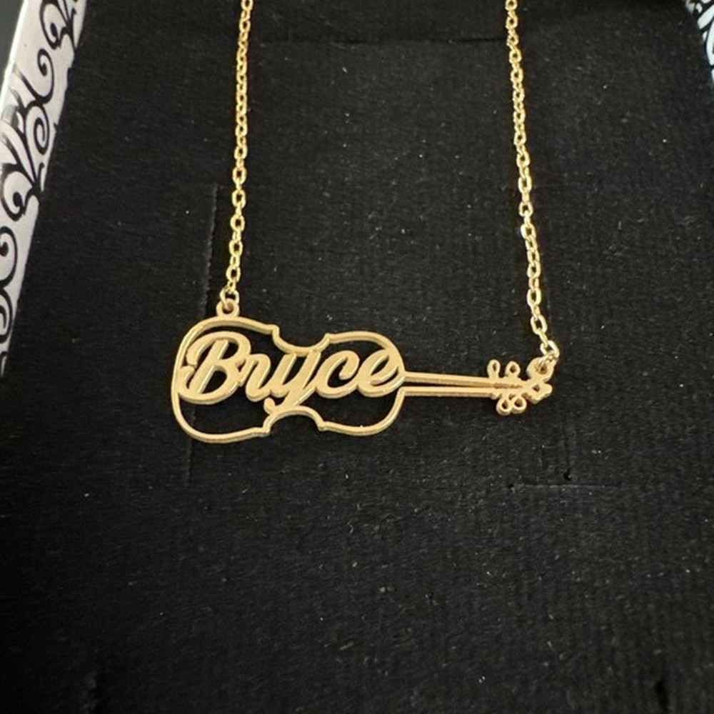 Kalung Biola Custom Personalis - Musical Instrument And Names ulasan dan harga